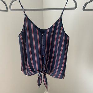 Sienna Sky tank with tie in front